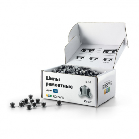 ROSSVIK Шип ремонтный 12-8-2 PRO (500 шт в коробке)
