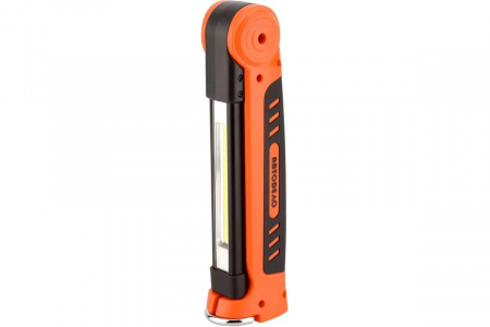 АВТОДЕЛО Фонарь светодиодный складной с магнитом 3W COB+1W LED, 300Lm, Li-ion 1800mAh
