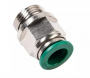 GARWIN Фитинг цанговый М3/8" 10 мм, с уплотнением, пластм. корпус