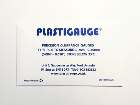 Plastigauge PL-B Пластиковый калибр 0.100 мм - 0.250 мм (уп. 10шт)