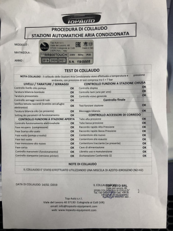 TopAuto RR800Touch Станция автоматическая для заправки автомобильных кондиционеров