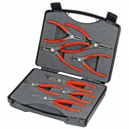 KNIPEX Набор прецизионных щипцов для стопорных колец 8 шт