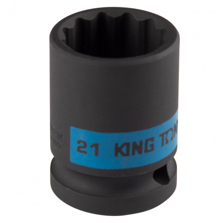 KING TONY Головка торцевая ударная двенадцатигранная 1/2", 21 мм