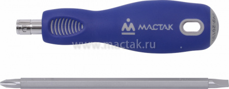 МАСТАК Отвертка со сменными вставкой (битой), 2 в 1 049-2LB