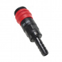 JTC Переходник для компрессора 10.9 мм быстросъемный композитный с клапаном "елочка" 