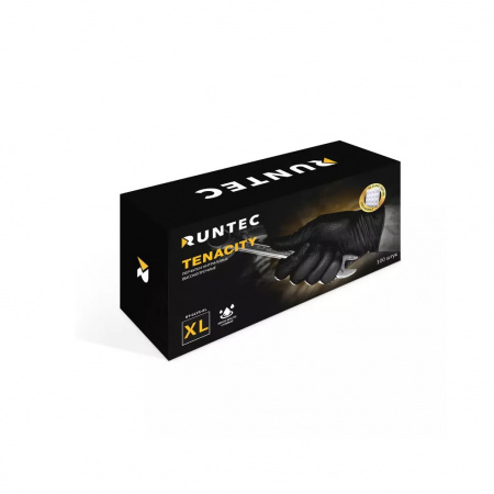 RUNTEC Перчатки Tenacity нитриловые высокопрочные, размер M (100 штук)