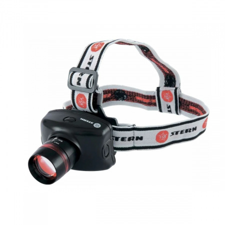 STERN Фонарь налобный Zoom, 3W LED CRE Q5,160Лм, 3 режима 3хААА 