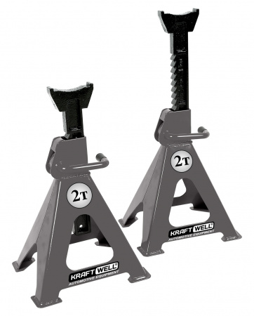 KraftWell KRWJS2 Стойка опорная г/п 2000 кг, 275-420 мм в комплекте 2 шт.