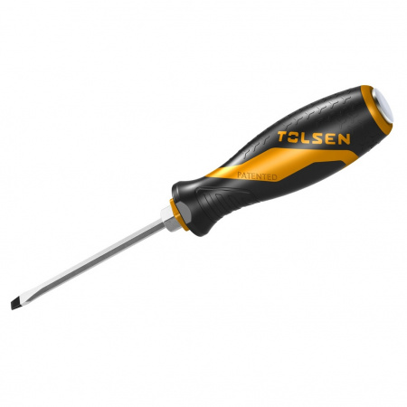 TOLSEN Отвертка шлицевая "GRIPro", Slotted 5,5 мм, 100 мм, силовая