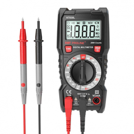 КВТ Мультиметр цифровой KT 830L, Серия PROLINE 