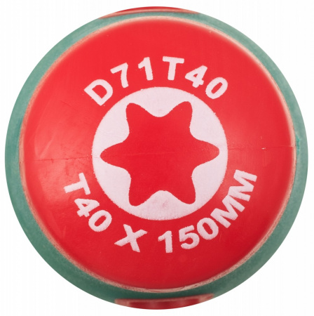 JONNESWAY Отвертка стержневая TORX ANTI-SLIP GRIP, T40х150