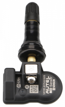 Датчик TPMS Autel MX-1 TPS218, 101000371, 433МГц+315МГц, зажимной, обрезиненный, черный