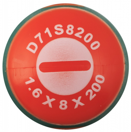 Jonnesway Отвертка стержневая шлицевая ANTI-SLIP GRIP, SL8.0х200 мм