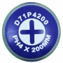 Jonnesway Отвертка стержневая крестовая ANTI-SLIP GRIP, PH4х200