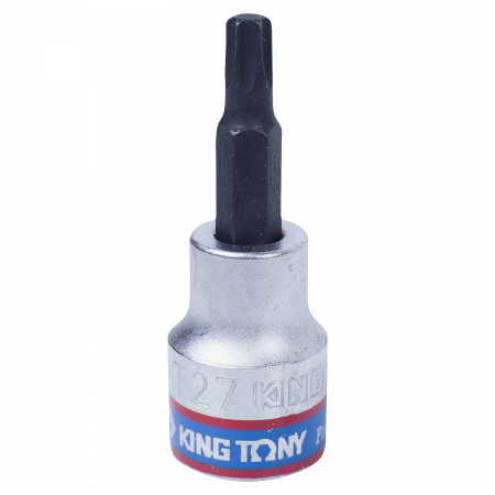 KING TONY Насадка (бита) торцевая 3/8", TORX, T27, L = 50 мм