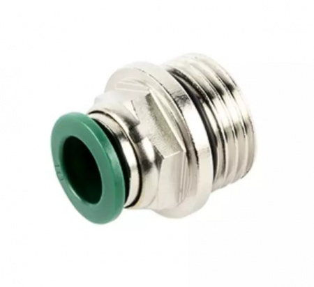 GARWIN PRO Фитинг цанговый М1/2" 10 мм, с уплотнением, метал. корпус