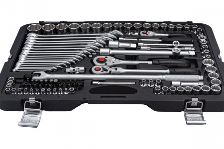FORCE Набор инструмента 1/4"&3/8"&1/2" Surface  головки 4-32 мм, E4-E20, 142 пр