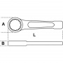 GARWIN Ключ накидной ударный короткий 190 мм