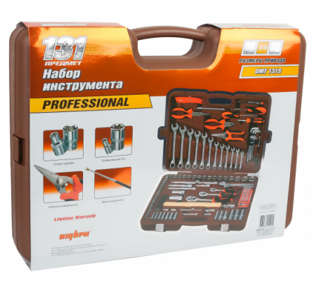 OMBRA Набор инструмента универсальный 1/4", 3/8" и 1/2"DR, 131 предмет OMT131S