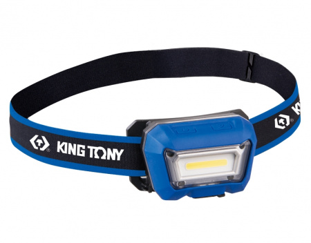 KING TONY Фонарь светодиодный, налобный, 1 Led COB, 3,7 В