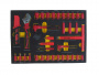 JTC Набор инструментов 100 предметов изолированных (4 мягких ложемента) 