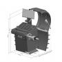 SIVIK Балансировочный станок STELLAR (p) СБМП-60/3D Pro (УЗ, ЭМВ, ТЛУ) 220 В Серый RAL7016