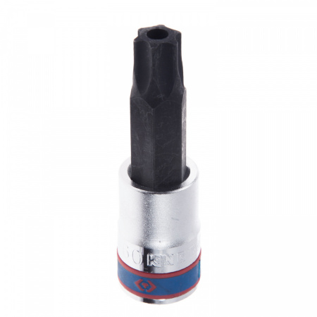 KING TONY Насадка (бита) торцевая 1/2", TORX, T60, L = 80 мм, с отверстием