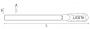 Licota Напильник полукруглый драчёвый №1, 200 мм, с рукояткой