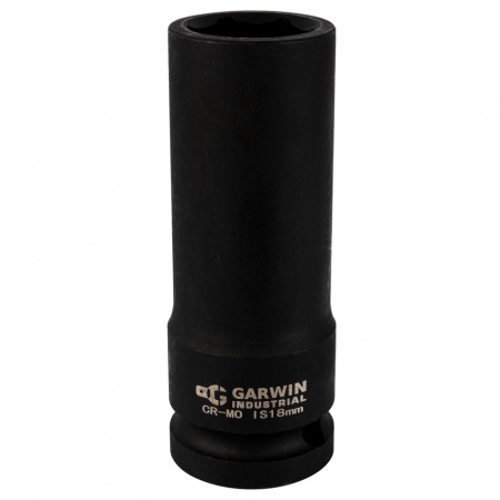 GARWIN Головка торцевая ударная глубокая 1/2", 6 гр., 18 мм