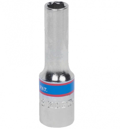 KING TONY Головка торцевая глубокая шестигранная 3/8", 1/4", дюймовая