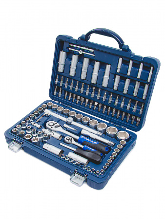 СТАНКОИМПОРТ Набор инструмента 1/2" и 1/4", головки, биты, трещотка, 108 предметов