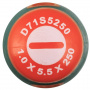 JONNESWAY Отвертка стержневая шлицевая ANTI-SLIP GRIP, SL5.5х250 мм