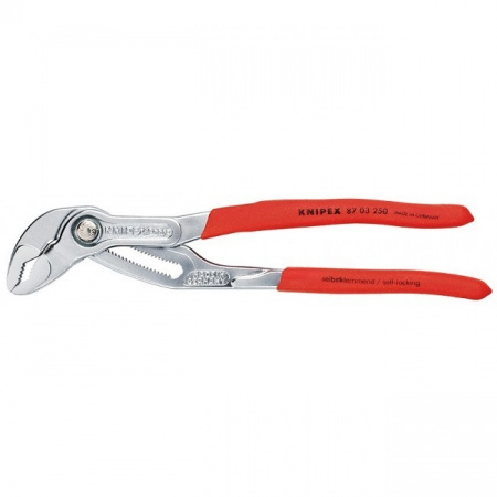 Knipex COBRA Клещи переставные, зев 50 мм, длина 250 мм, хром, обливные ручки