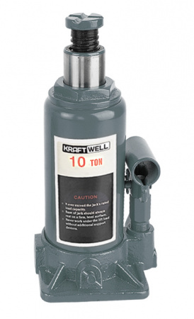 KraftWell KRWBJ10 Домкрат бутылочный г/п 10000 кг, 200-385 мм