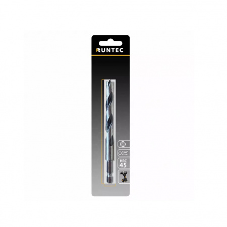 RUNTEC Сверло по дереву HRC45 10 x 132 мм 1/4" HEX - E (6.35 мм)