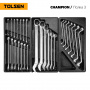 TOLSEN Набор инструментов "CHAMPION" для тележки, 18 ложементов, 239 предметов