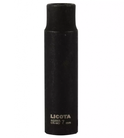 Licota Головка торцевая ударная глубокая с магнитом 1/4'' 6 гр. 7 мм