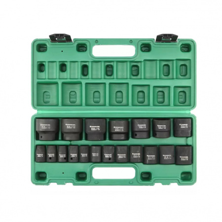 GARWIN PRO Набор ударных головок дюймовых 1/2", 38 мм, 3/8" - 1-1/2", 19 предметов