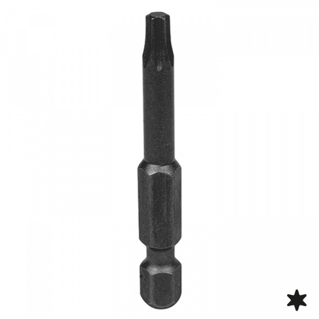 KING TONY Вставка (бита) торцевая 1/4", Torx, Т6, L = 50 мм, для шуруповерта 