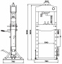KraftWell KRWPR30F Пресс 30 т. с ручным и ножным приводом
