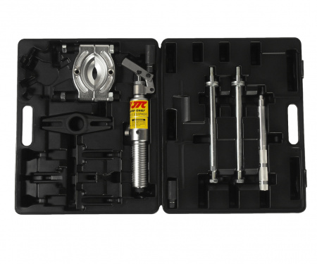 JTC Съемник гидравлический 4 т, длина 250, ширина 55/110, поршень 60 мм масса 7.6 кг в кейсе 