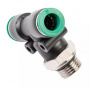 GARWIN Фитинг цанговый Т-тройник М1/4" 8 мм, с уплотнением, пластм. корпус