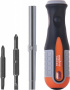 OMBRA Отвертка стержневая 6 в 1 ROUND GRIP 1/4",5/16"DR, SL5,6, PH1,2
