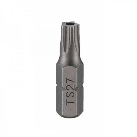 FORCE Бита TORX 1/4"DR с отверстием 5-ти лучевая TS27