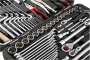 FORCE Набор инструмента 1/4"&3/8"&1/2" 12-гран. головки 4-32 мм, E4-E20, 142 пр