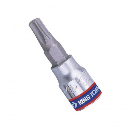 KING TONY Насадка (бита) торцевая 1/4", TORX, T30, L = 37 мм, с отверстием
