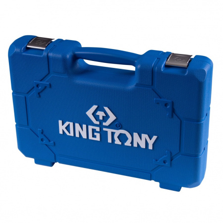 KING TONY Гайковерт пневматический ударный 1/2", 1356 Нм, с комплектом головок, 15 предметов