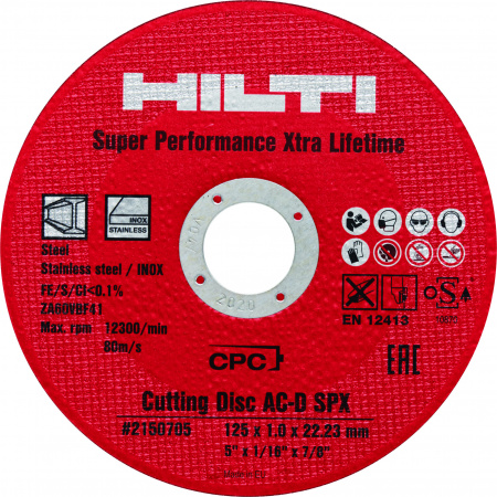 HILTI Диск отрезной AC-D 125х1.0х22мм SPX