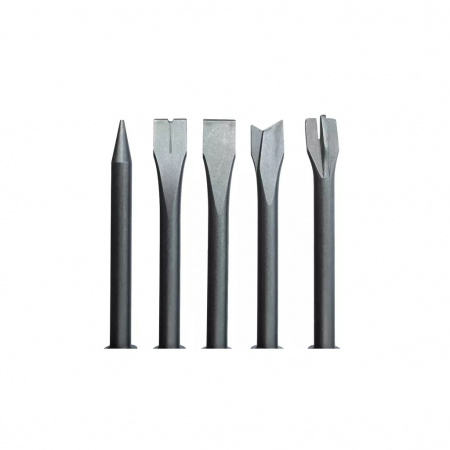 GARWIN INDUSTRIAL Молоток пневматический с 5-ю зубилами 185 мм Энерг.уд.7,2 Дж,ROUND(0.401"/10,2 мм)