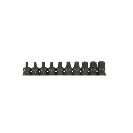 GARWIN INDUSTRIAL Набор коротких торцевых ударных головок TORX 1/2", T40-T100, 10 предметов